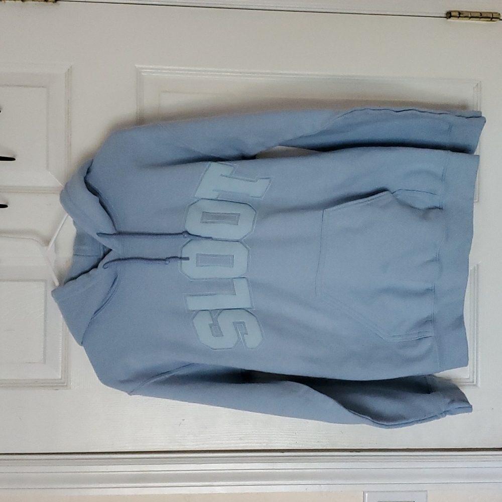 Sofia With An F Sloot Hoodie Sweatshirt Baby Blue - Size Small